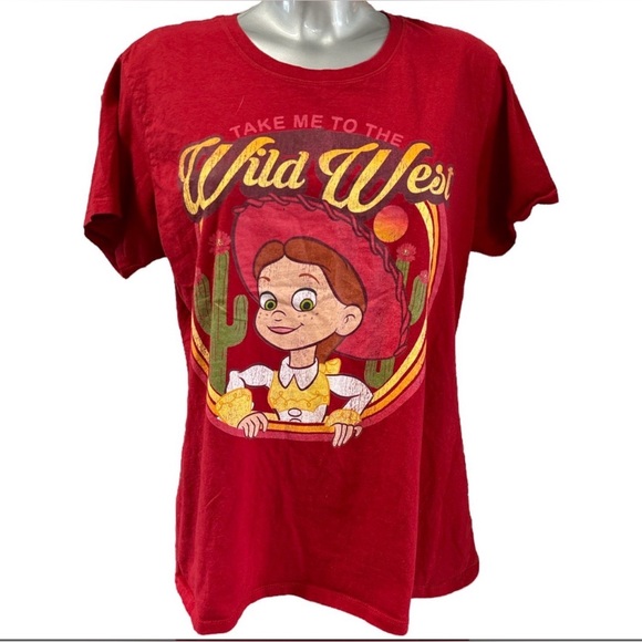 Disney Pixar Tops - Disney Pixar Toy Story Jessie Take Me to The Wild West Women's Tee